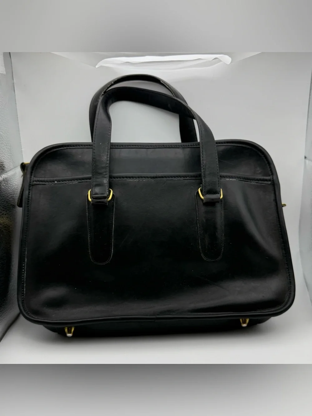 Vintage coach skinny flight bag black  1994